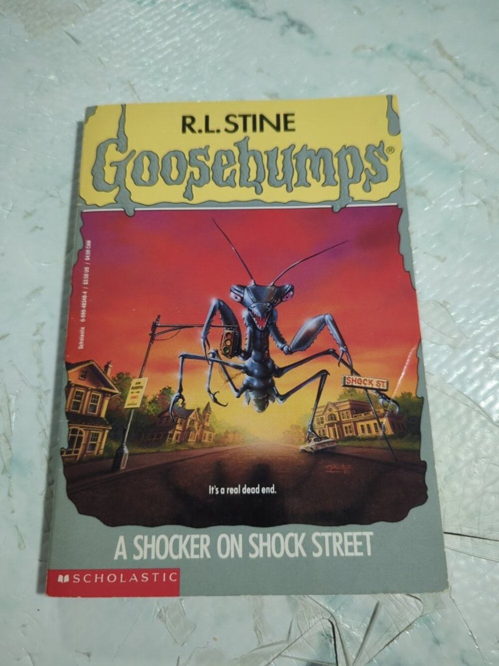 Vintage GOOSEBUMPS #35 Shocker on Shock Street - 1st PB Book (Scholastic, 1995)
